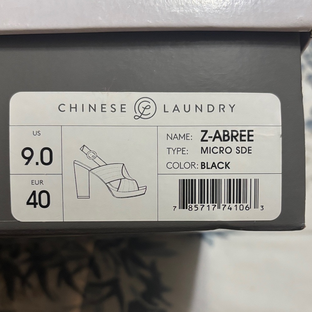 Chinese Laundry Black Z-Abree Heels